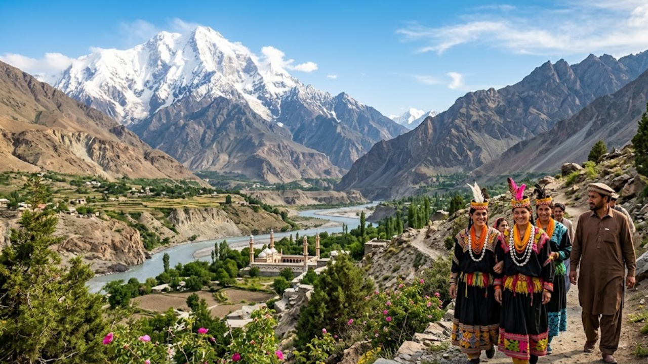 Things to do in Chitral Pakistan with Hindu Kush mountains and Tirich Mir in background