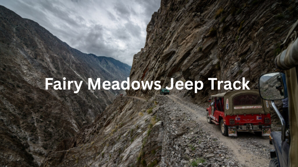 Fairy Meadows jeep track narrow cliff road from Raikot Bridge to Tattu Village
